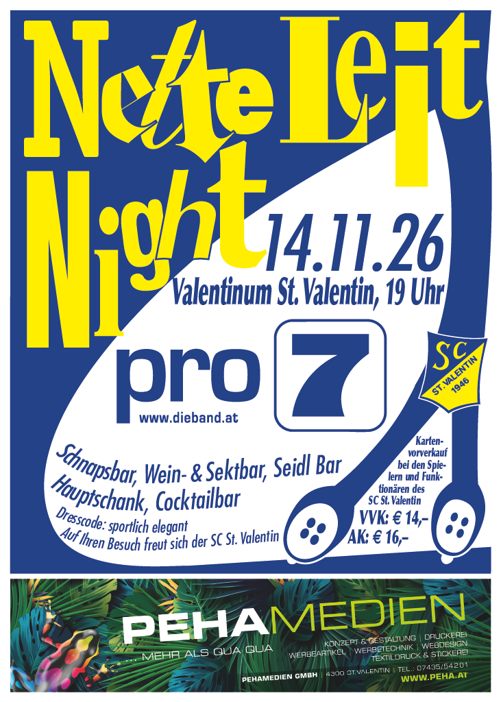 Nette Leit Night - Plakat